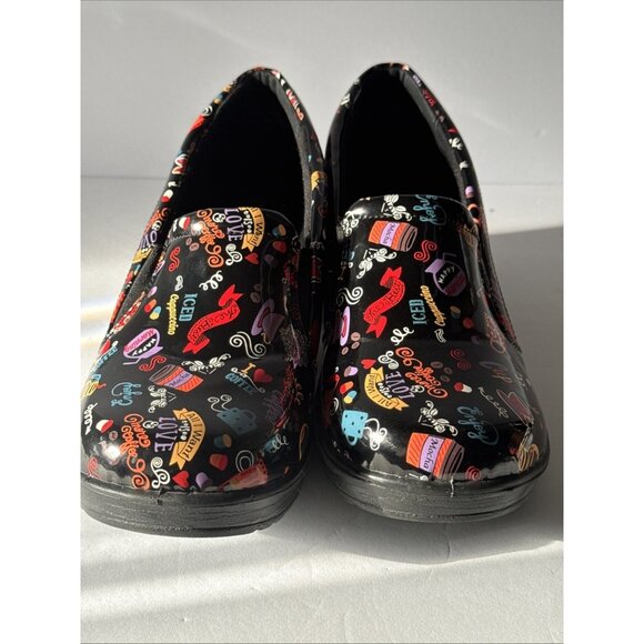 Women’s Easy Works Round Clogs Size 11 M Black Multicolor Mule Street - Picture 16 of 16